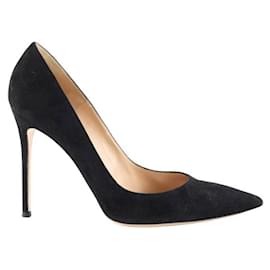 Gianvito Rossi-Suede heels-Black