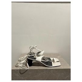 Céline Sandales CELINE T.EU 38 Cuir Blanc