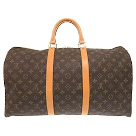 Louis Vuitton-Louis Vuitton Keepall Bandouliere 50-Brown