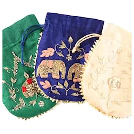 Autre Marque-Set of 3 Pouches-Multiple colors