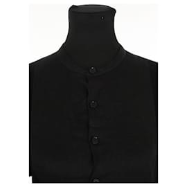 Hermès-Pull in linen-Black