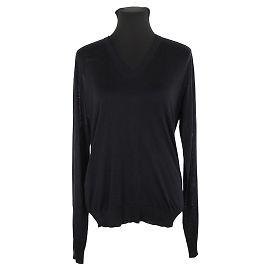 Hermès Suéter de seda preta Preto
