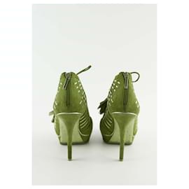 Dior-Suede heels-Orange