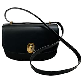 Autre Marque-Savette Black Leather Tondo 22 Bag-Black