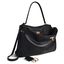 Balenciaga-WOMEN'S BLACK RODEO MEDIA BAG-Black