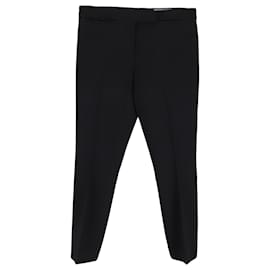 Alexander Mcqueen-Alexander Mcqueen Straight-Leg trousers in Black Wool-Black