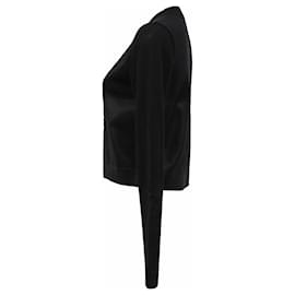 Gucci-Gucci Cardigan in Black Coated Cashmere -Black