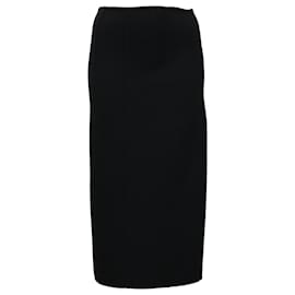 Proenza Schouler-Proenza Schouler Midi Skirt in Black Polyester-Black