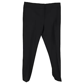 Alexander Mcqueen- Alexander Mcqueen Straight-Leg trousers in Black Wool-Black