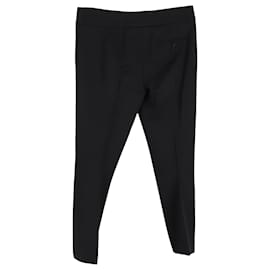 Alexander Mcqueen- Alexander Mcqueen Straight-Leg trousers in Black Wool-Black