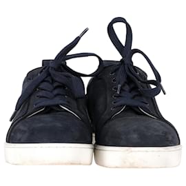 Christian Louboutin-Baskets Louis Junior Christian Louboutin en cuir bleu marine-Bleu,Bleu Marine