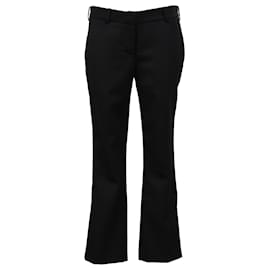 Balmain-Balmain Side Tape Capri Trousers in Black Wool-Black