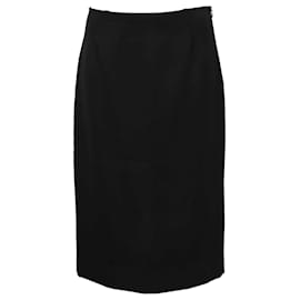 Miu Miu-Miu Miu Pencil Skirt in Black Wool-Black