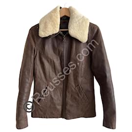 Autre Marque-Leather coat for women in Satisfying-Other
