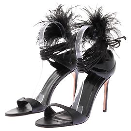 Autre Marque NON SIGNE / UNSIGNED Sandals T.EU 40 Leather Black