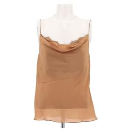 ALBERTA FERRETTI Tops T.FR 36 Seda Camello