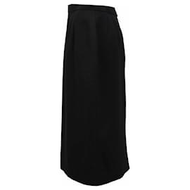 Dior-Christian Dior Pencil Skirt in Black Wool-Black