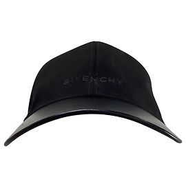 Givenchy Logo Cap in Black Cotton Black