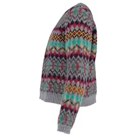 Maison Martin Margiela-Maison Margiela Knitted Printed Sweater in Multicolor Wool-Multiple colors