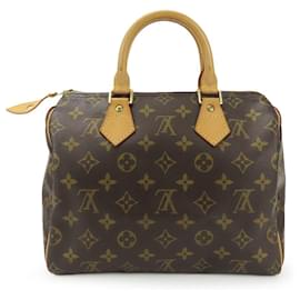 Louis Vuitton-Louis Vuitton Monogram Handbag Speedy 25-Brown