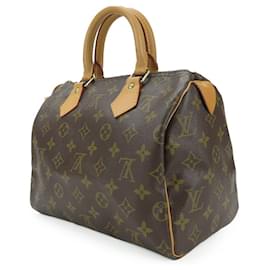 Louis Vuitton-Louis Vuitton Monogram Handbag Speedy 25-Brown