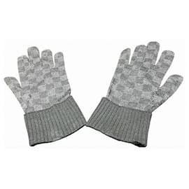 Louis Vuitton-Louis Vuitton Damier Graphite Gon Neopti Gloves-Black