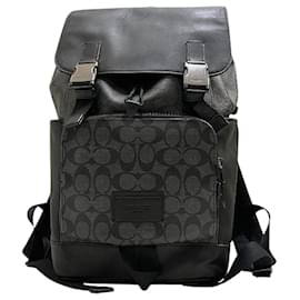 Coach-Coach Signature Track Backpack C2712-Black