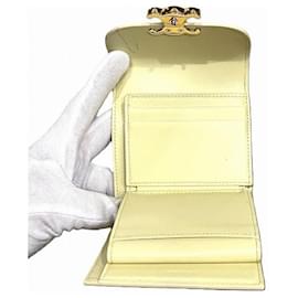 Céline-Celine Triomphe Small Wallet Yellow-Yellow