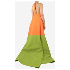 Autre Marque-Orange evening gown - size UK 10-Orange