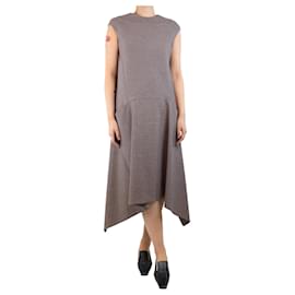 Balenciaga-Robe à carreaux surdimensionnée rouge - taille UK 6-Rouge