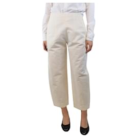 Autre Marque-Cream wide-leg trousers - size M-Cream