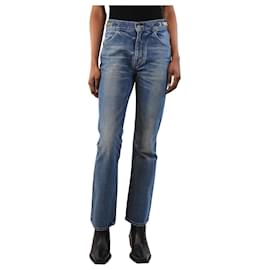 Céline-Blue straight-leg horsebit jeans - size UK 8-Blue