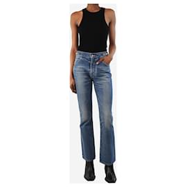 Céline-Blue straight-leg horsebit jeans - size UK 8-Blue