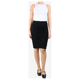 The row-Black ruched mini skirt - size S-Black