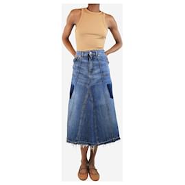 Alexander Wang-Blue denim midi skirt - size UK 8-Blue