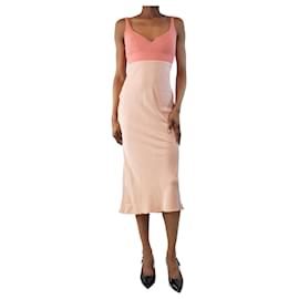 Autre Marque-Pink midi tonal dress - size UK 4-Pink