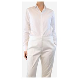 Ralph Lauren-White long-sleeved shirt - size UK 8-White