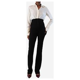Autre Marque-Black high-waisted trousers - size UK 8-Black