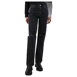 Autre Marque-Black distressed jeans - size UK 6-Black