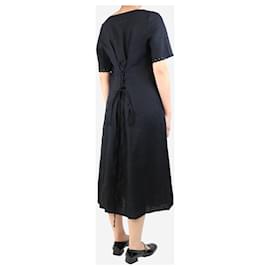 Autre Marque-Black linen midi dress - size S-Black