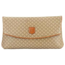 Céline-Celine Macadam Pattern Clutch Bag-Brown,Beige