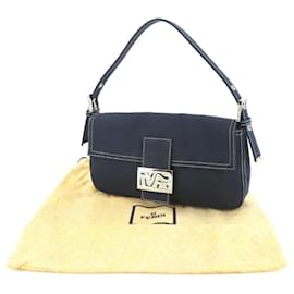 Fendi-Sac à bandoulière Fendi Mamma Baguette-Bleu Marine