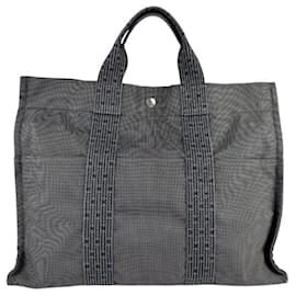 Hermès-Sac à main Hermes Tote Bag Air Line MM-Marron