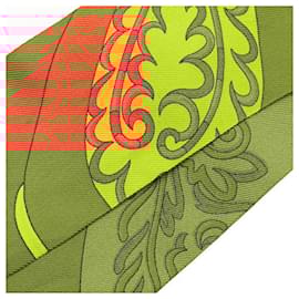 Hermès-Hermes Silk Twilly Scarf Festival des Amazones-Red