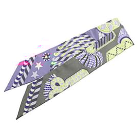 Hermès-Hermes Silk Twilly Scarf-Multiple colors