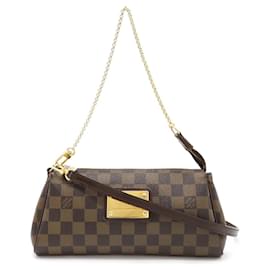 Louis Vuitton-Clutch Eva Damier Louis Vuitton N55213-Marrom