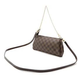 Louis Vuitton-Clutch Eva Damier Louis Vuitton N55213-Marrom