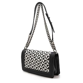Chanel-Chanel Boy Matelasse Leather Chain Bag-Black