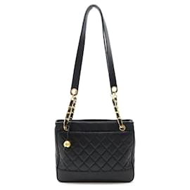 Fendi-Sac à main Chanel Matelassé Coco à chaîne en boule-Noir