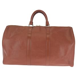 Louis Vuitton-Louis Vuitton Epi Keepall 50 Bag M42963-Brown